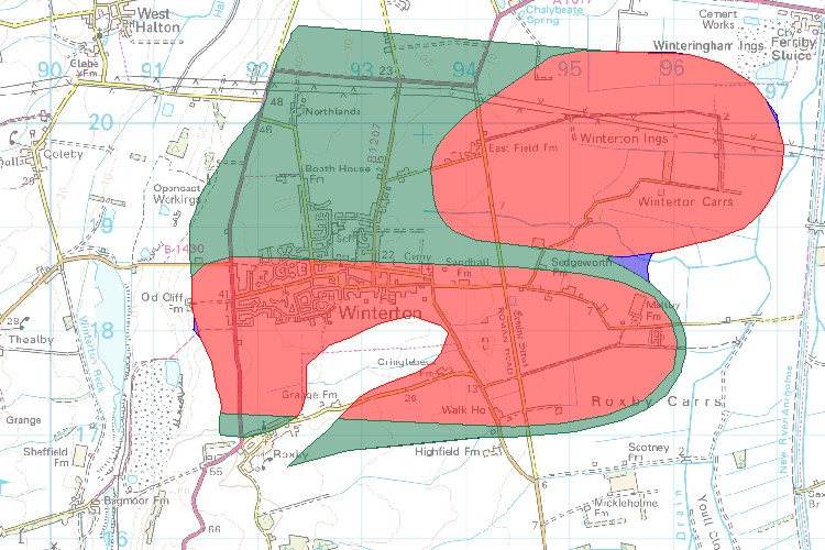 Winterton map